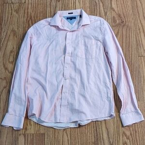 Tommy Hilfiger pink slim fit button up shirt, size 17 35/36